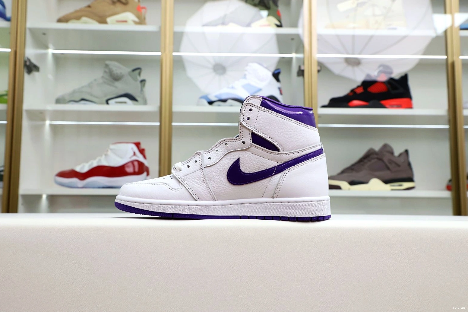 Purple Air Jordan OG Court 1 High 1113